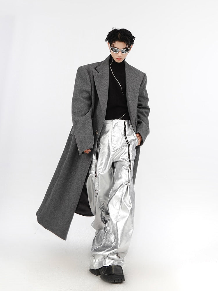 Unisex New Casual Custom Design Zipper Pants