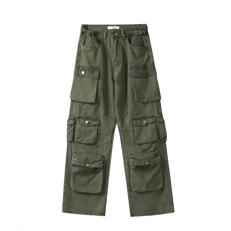 Isabella High Streetwear Loose Wide-Leg Pants