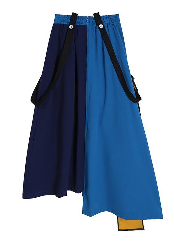 2021 Fashion A-Line Multicolor Patchwork Ruffle Ladies Casual Irregular Skirt